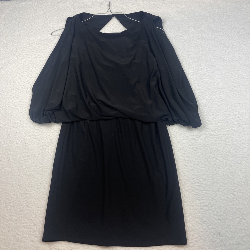 Jessica Simpson Women s Size 6 Black Open Sleeve Zipper in Back Short Dress